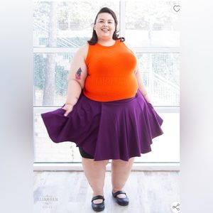 Elhoffer Design Pleated Skater Skirt, XL